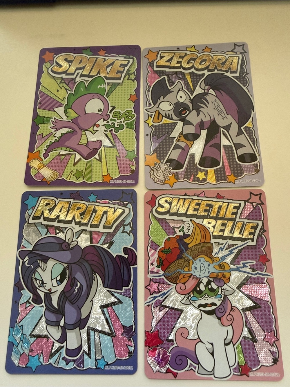 My Little Pony Trading Cards - Purple, Pink, Green, Gray